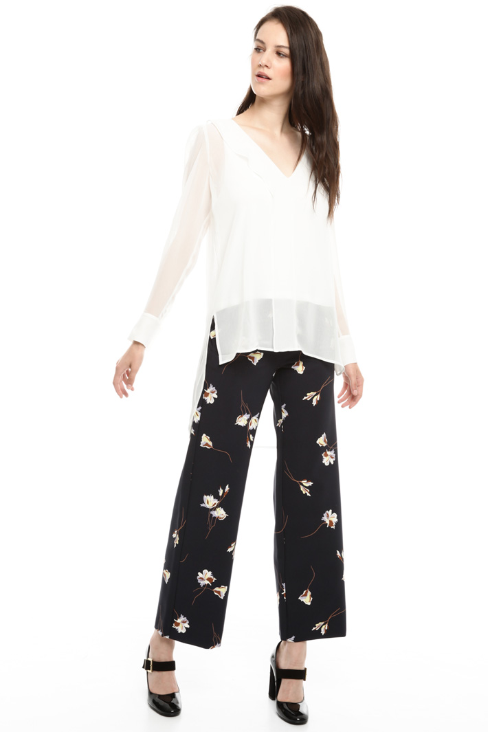 Blusa fluida in georgette Intrend Blusa fluida in georgette Intrend