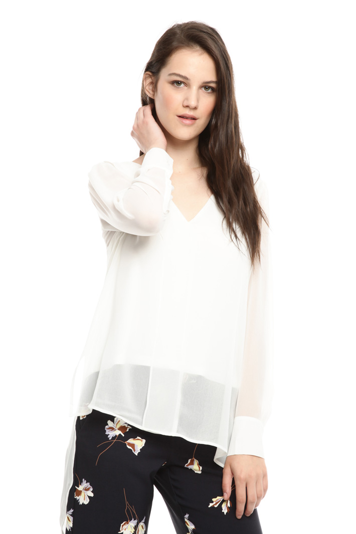 Blusa fluida in georgette Intrend Blusa fluida in georgette Intrend