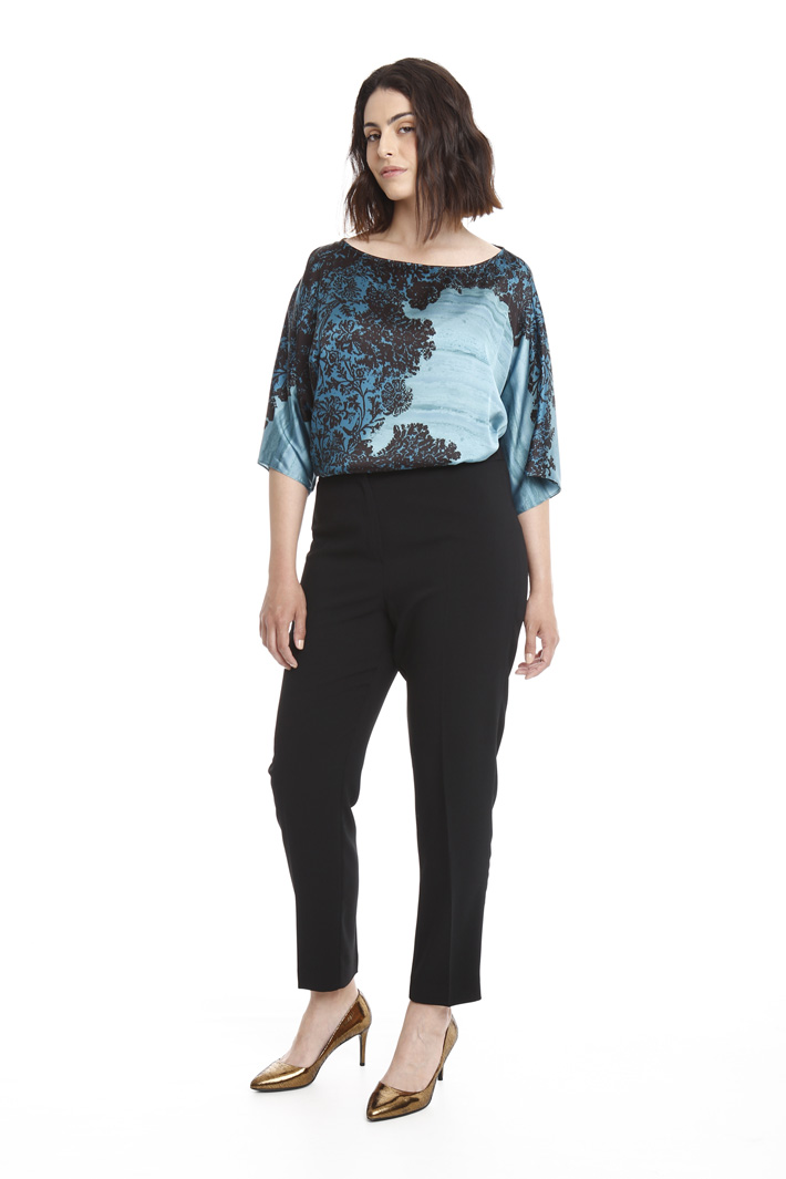 Pantalone slim in crepe Intrend Pantalone slim in crepe Intrend