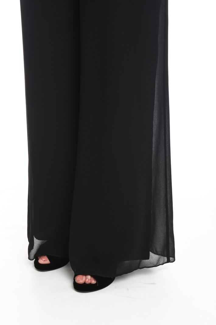 Pantaloni palazzo in georgette Intrend Pantaloni palazzo in georgette Intrend