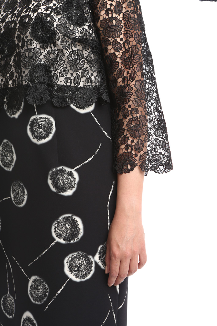 Abito in cady stretch e pizzo Intrend Abito in cady stretch e pizzo Intrend