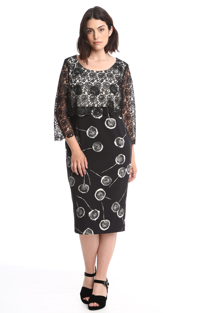 Abito in cady stretch e pizzo Intrend Abito in cady stretch e pizzo Intrend