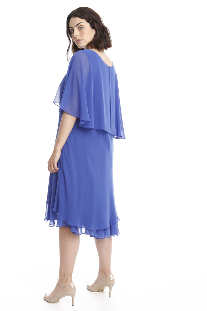 Abito con balza in georgette Intrend Abito con balza in georgette Intrend