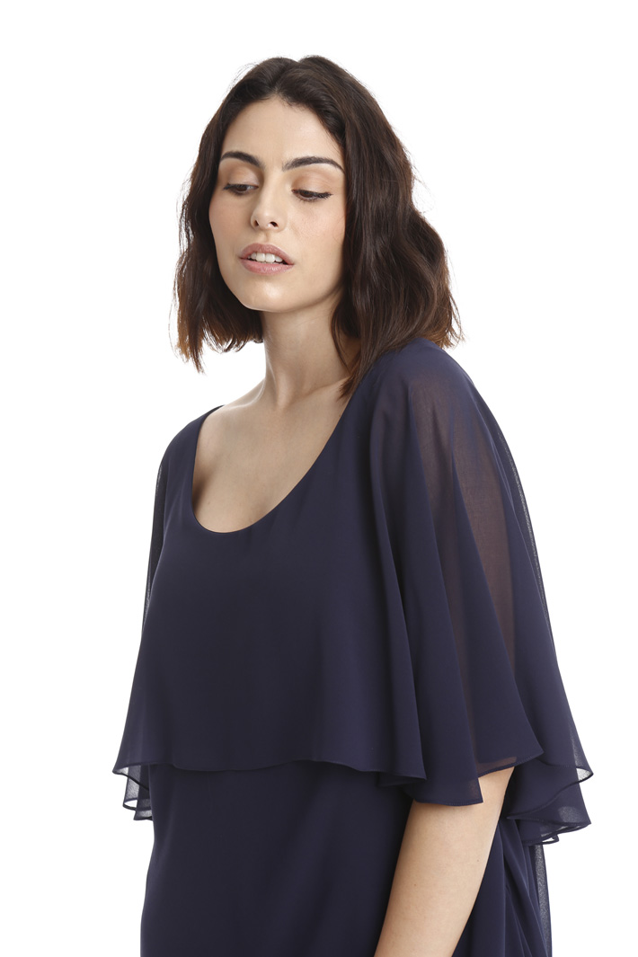 Abito con balza in georgette Intrend Abito con balza in georgette Intrend