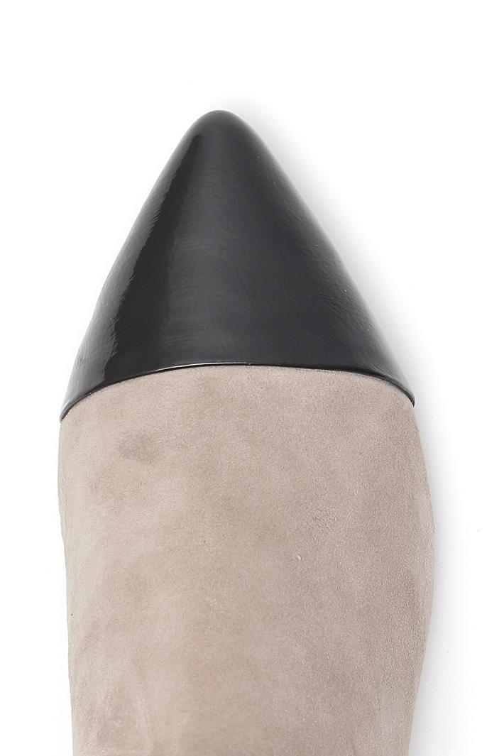 Two-tone suede boots Intrend Two-tone suede boots Intrend