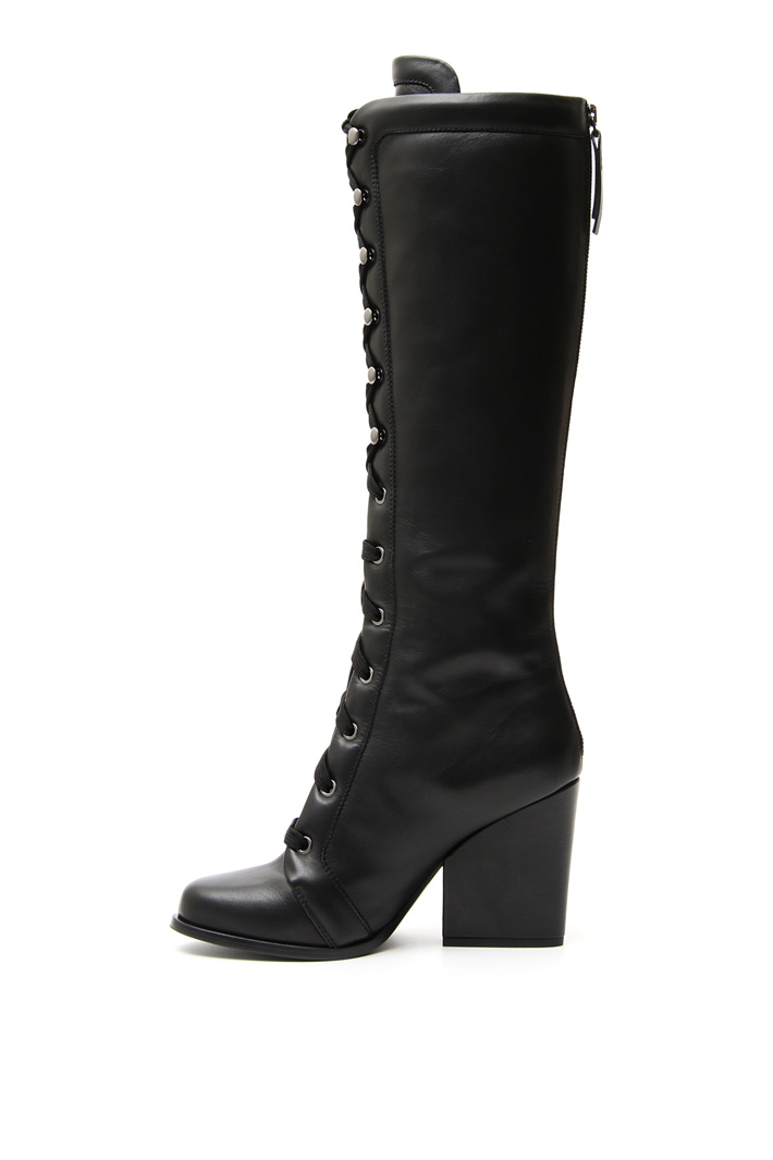 Lace-up leather boots Intrend Lace-up leather boots Intrend