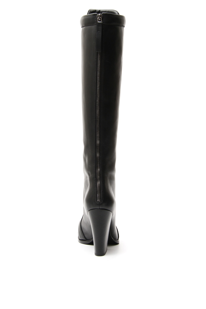 Lace-up leather boots Intrend Lace-up leather boots Intrend