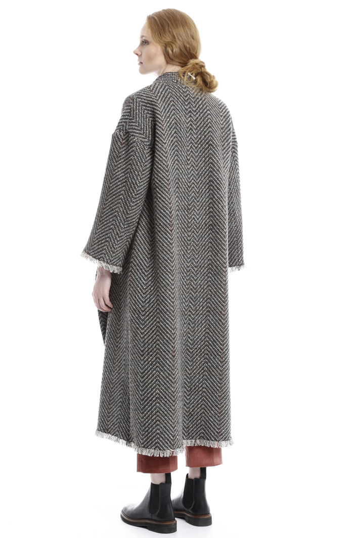 Cappotto lungo in tweed Intrend Cappotto lungo in tweed Intrend