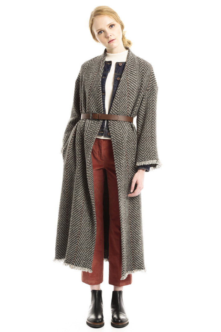 Cappotto lungo in tweed Intrend Cappotto lungo in tweed Intrend