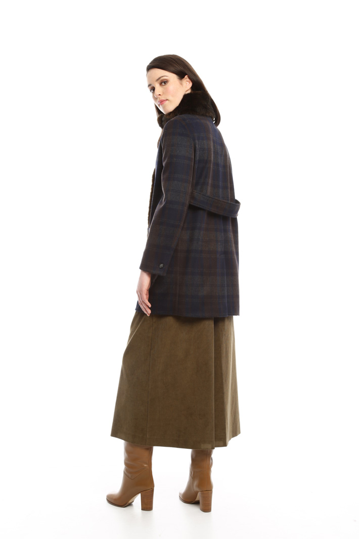 Capospalla check con pelliccia Intrend Capospalla check con pelliccia Intrend