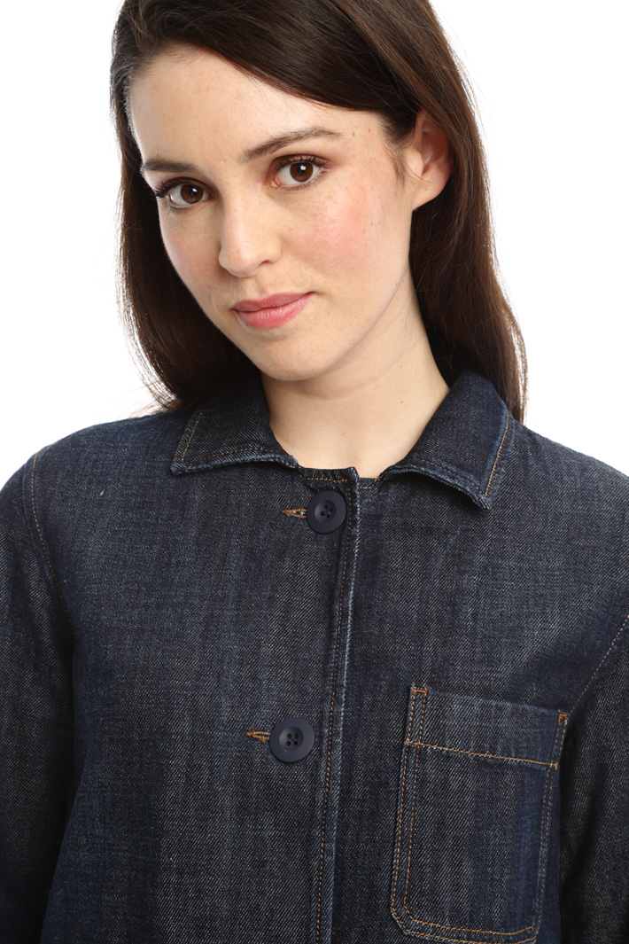 Long denim jacket Intrend Long denim jacket Intrend