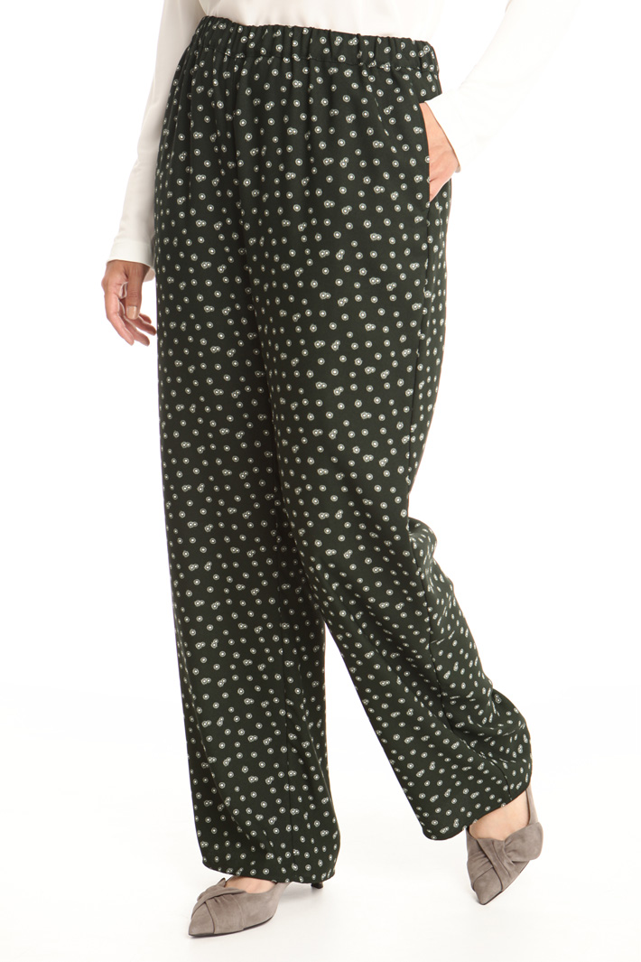 Pantalone palazzo con fantasia Intrend Pantalone palazzo con fantasia Intrend