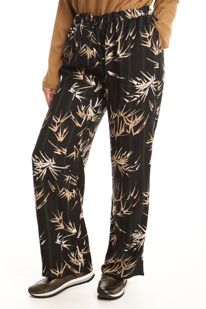 Pantalone palazzo con fantasia Intrend Pantalone palazzo con fantasia Intrend