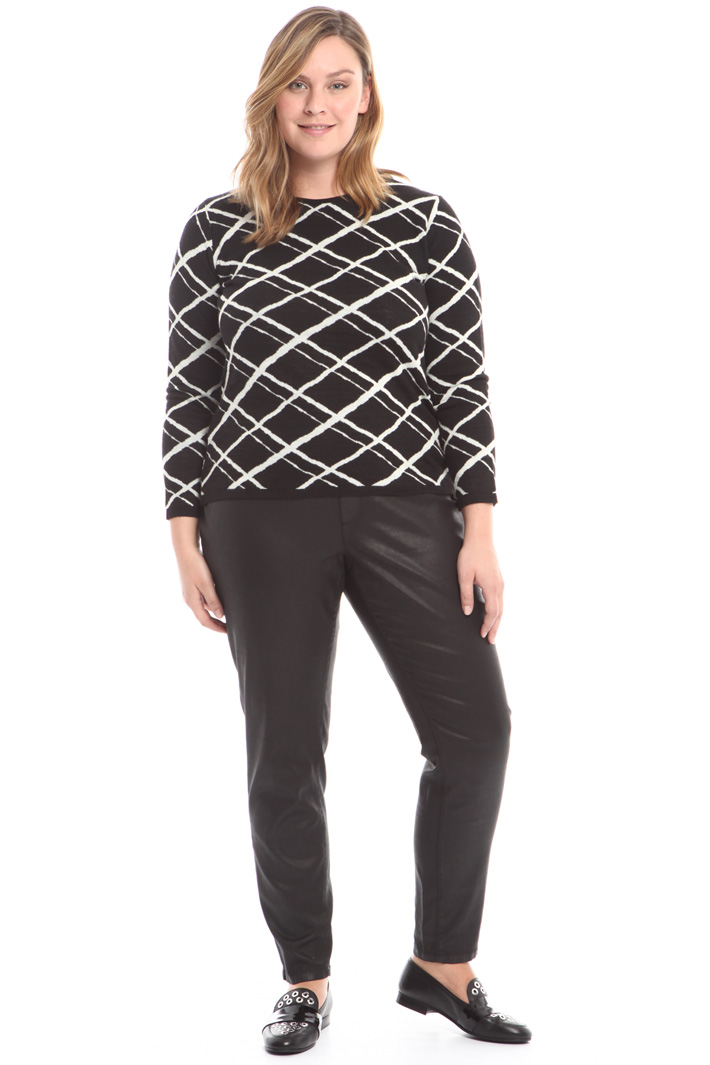 Pantalone in raso spalmato Intrend Pantalone in raso spalmato Intrend