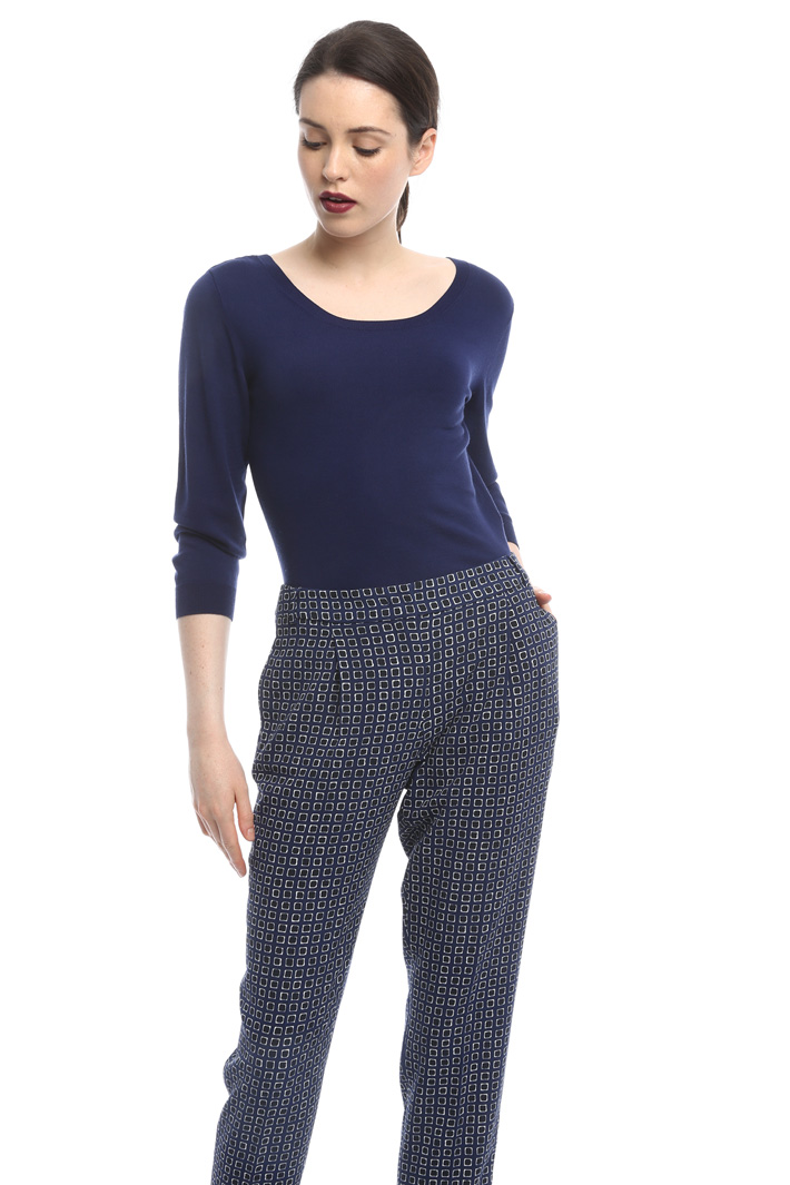 Pantaloni a sigaretta stampati Intrend Pantaloni a sigaretta stampati Intrend