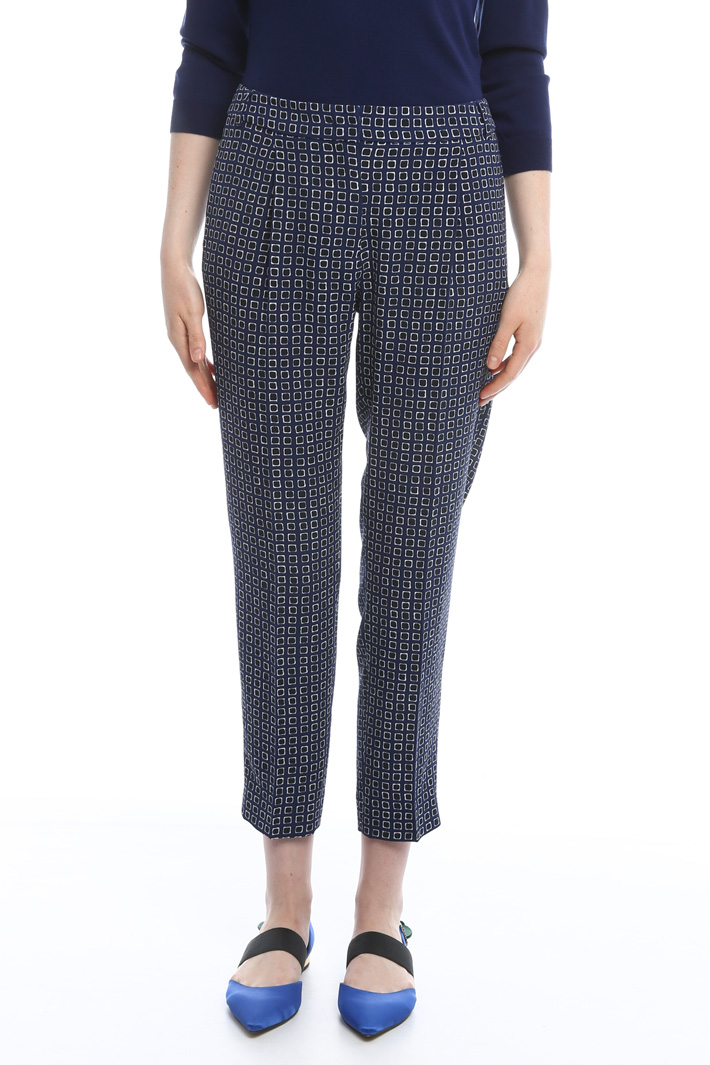 Pantaloni a sigaretta stampati Intrend Pantaloni a sigaretta stampati Intrend