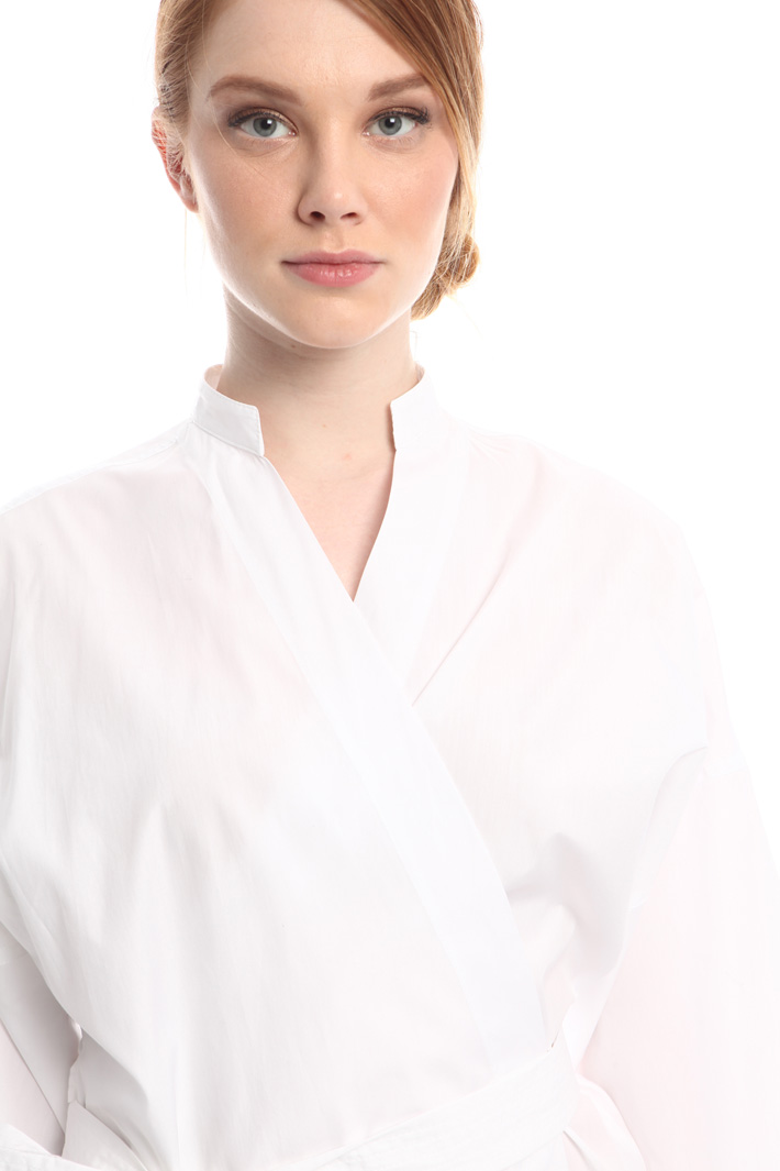 Camicia a kimono in popeline Intrend Camicia a kimono in popeline Intrend