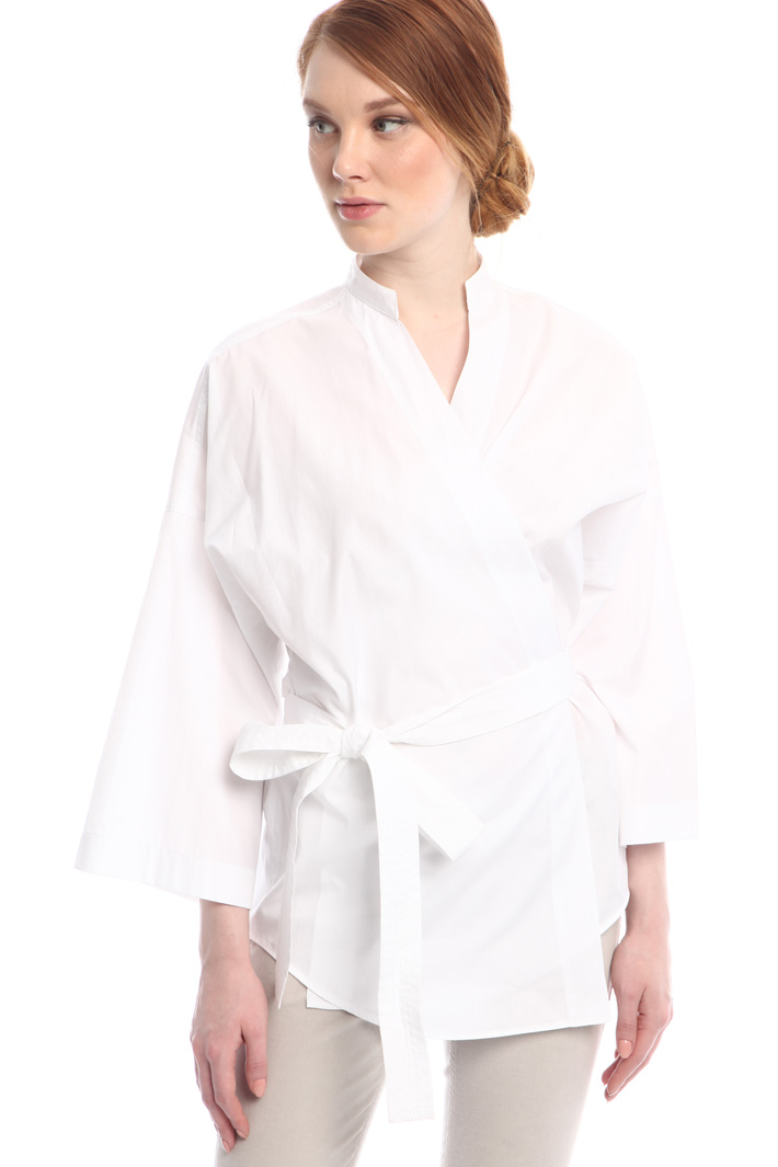 Camicia a kimono in popeline Intrend Camicia a kimono in popeline Intrend