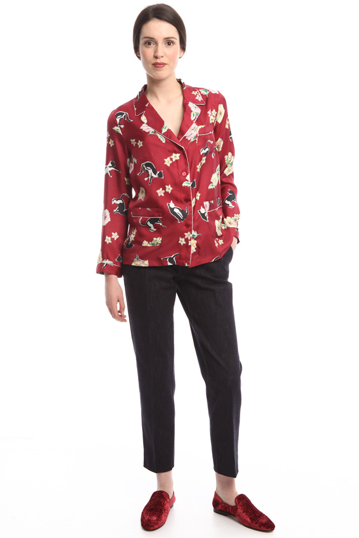 Camicia in twill di seta Intrend Camicia in twill di seta Intrend