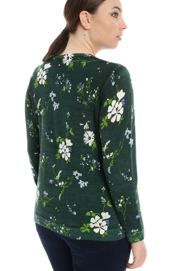 Printed wool cardigan Intrend Printed wool cardigan Intrend