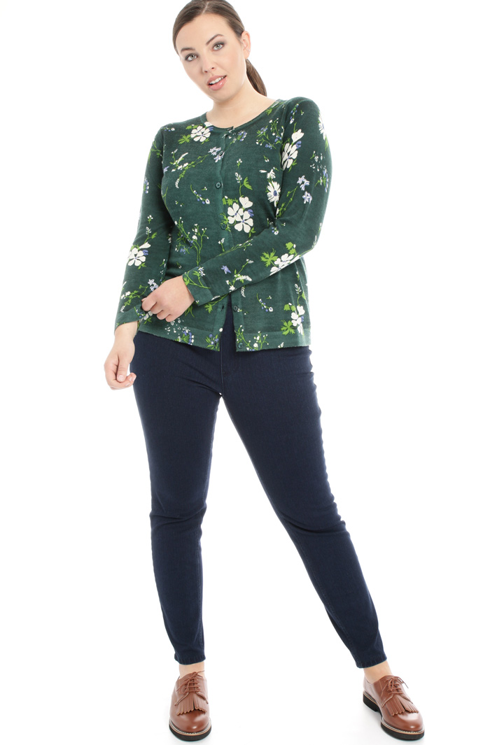 Printed wool cardigan Intrend Printed wool cardigan Intrend