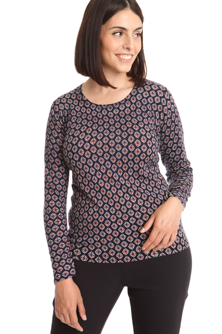 Maglia in pura lana stampata Intrend Maglia in pura lana stampata Intrend