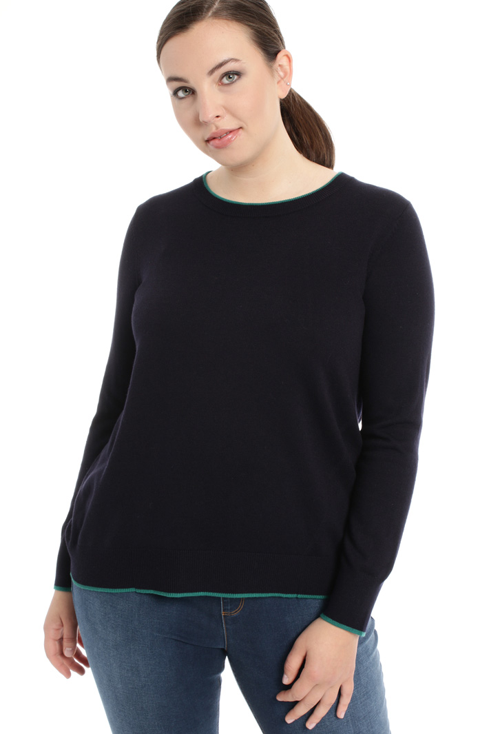 Striped viscose sweater Intrend Striped viscose sweater Intrend