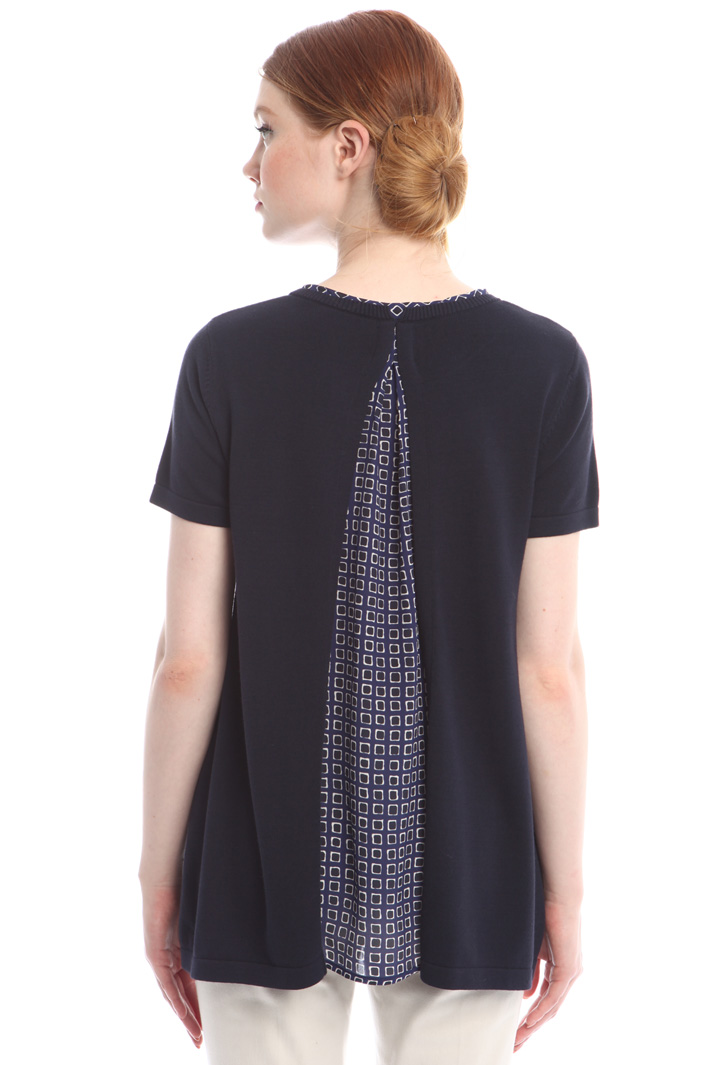 Maglia con inserti in seta Intrend Maglia con inserti in seta Intrend