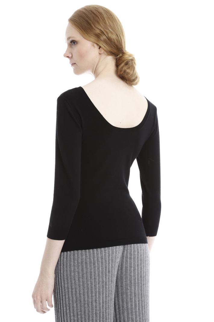 Maglia aderente in viscosa Intrend Maglia aderente in viscosa Intrend