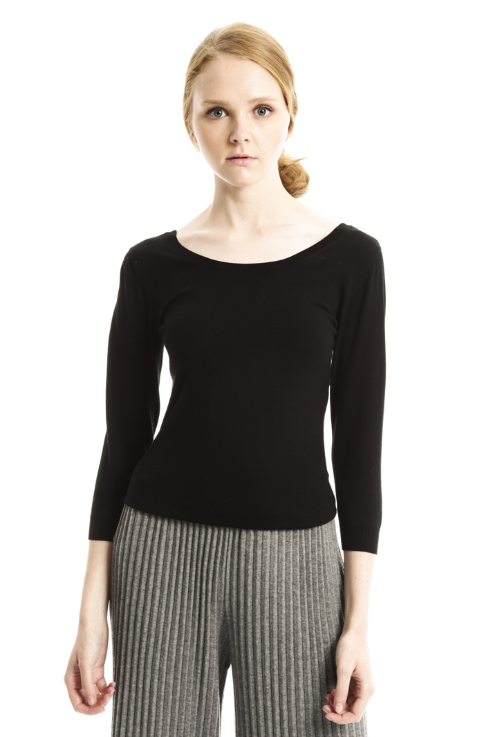Maglia aderente in viscosa Intrend Maglia aderente in viscosa Intrend