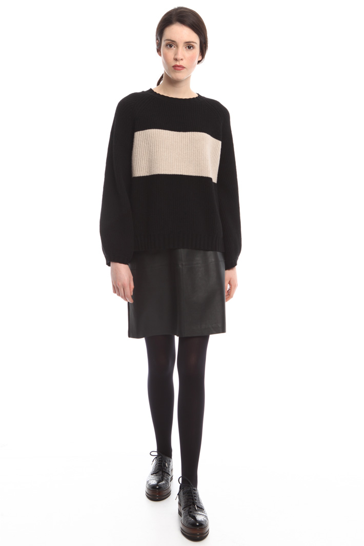 Maglia bicolore in lana Intrend Maglia bicolore in lana Intrend