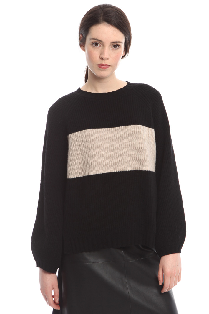 Maglia bicolore in lana Intrend Maglia bicolore in lana Intrend