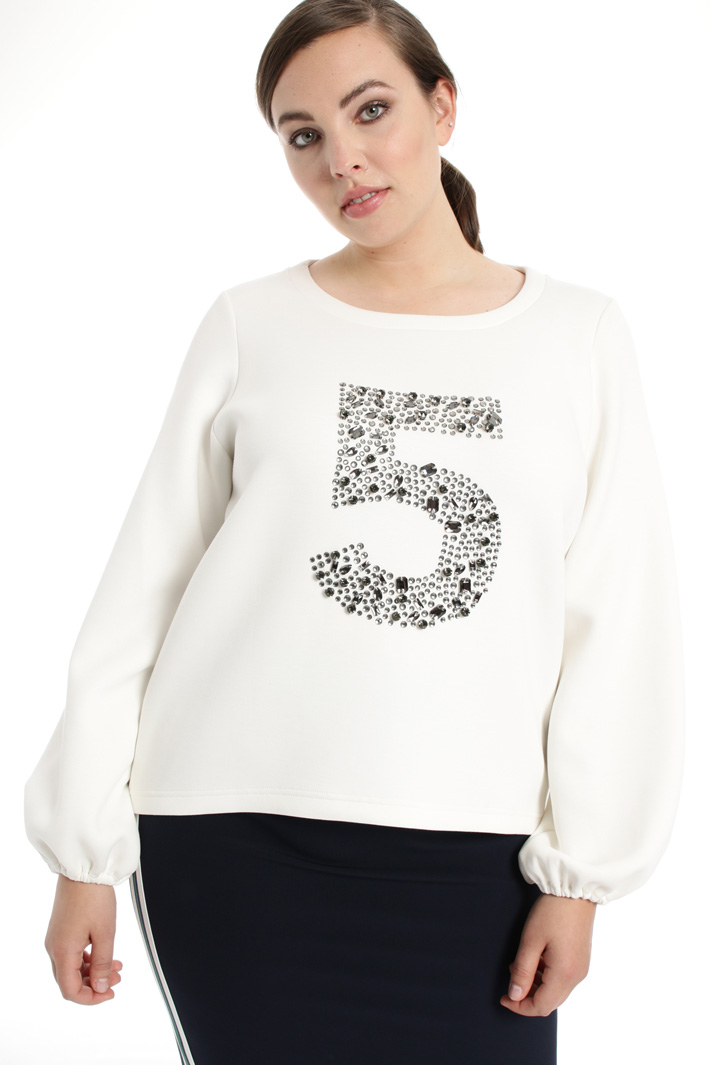 Puff sleeve sweatshirt Intrend Puff sleeve sweatshirt Intrend