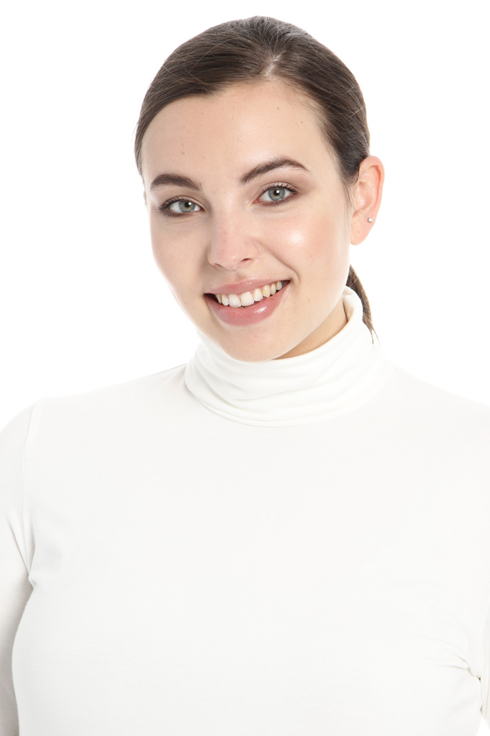 Jersey turtleneck top Intrend Jersey turtleneck top Intrend