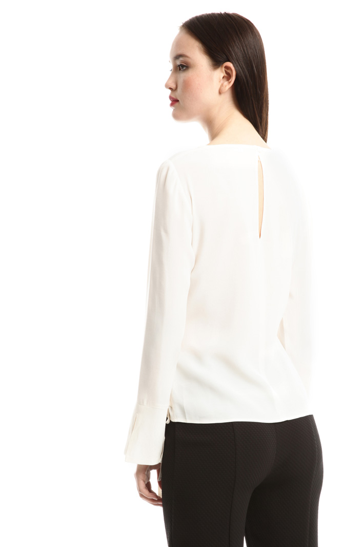 Blusa in marocain con nastri Intrend Blusa in marocain con nastri Intrend