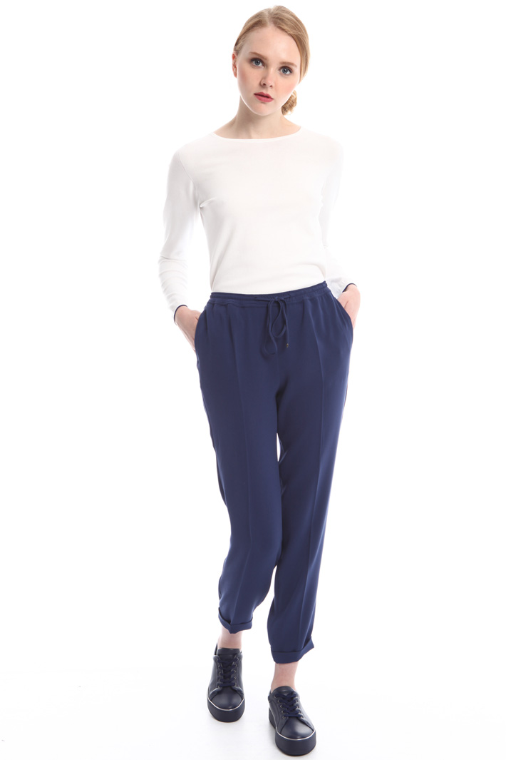 Pantaloni in cady con coulisse Intrend Pantaloni in cady con coulisse Intrend