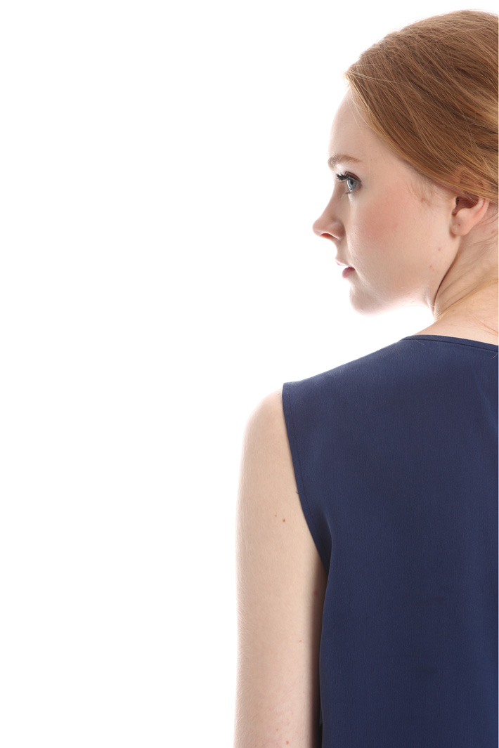 Ruffled blouse with plissé Intrend Ruffled blouse with plissé Intrend