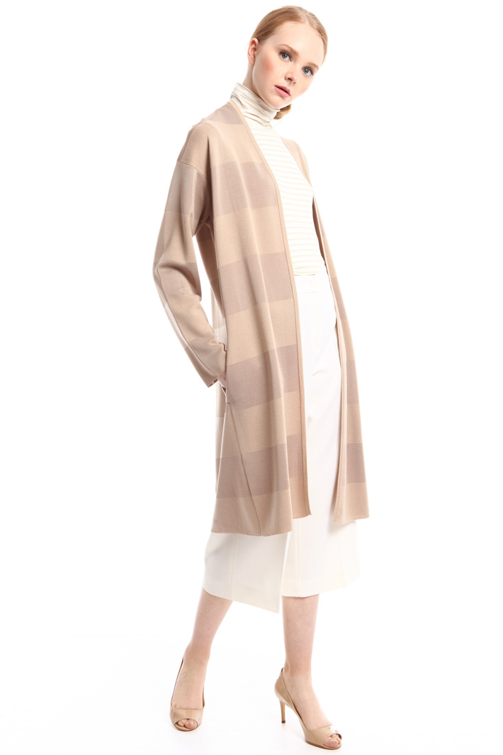 Cardigan a righe in viscosa Intrend Cardigan a righe in viscosa Intrend