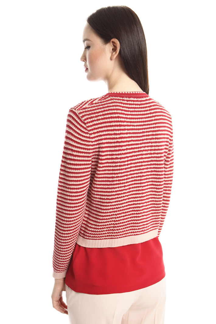 Cardigan girocollo in viscosa Intrend Cardigan girocollo in viscosa Intrend
