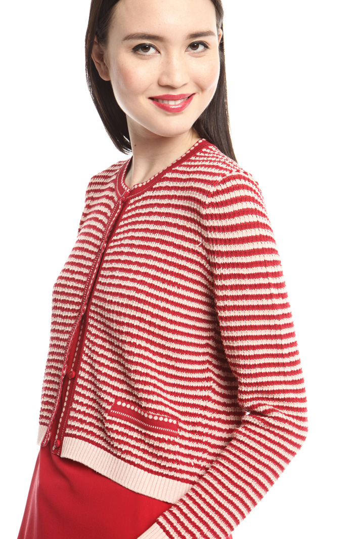 Cardigan girocollo in viscosa Intrend Cardigan girocollo in viscosa Intrend