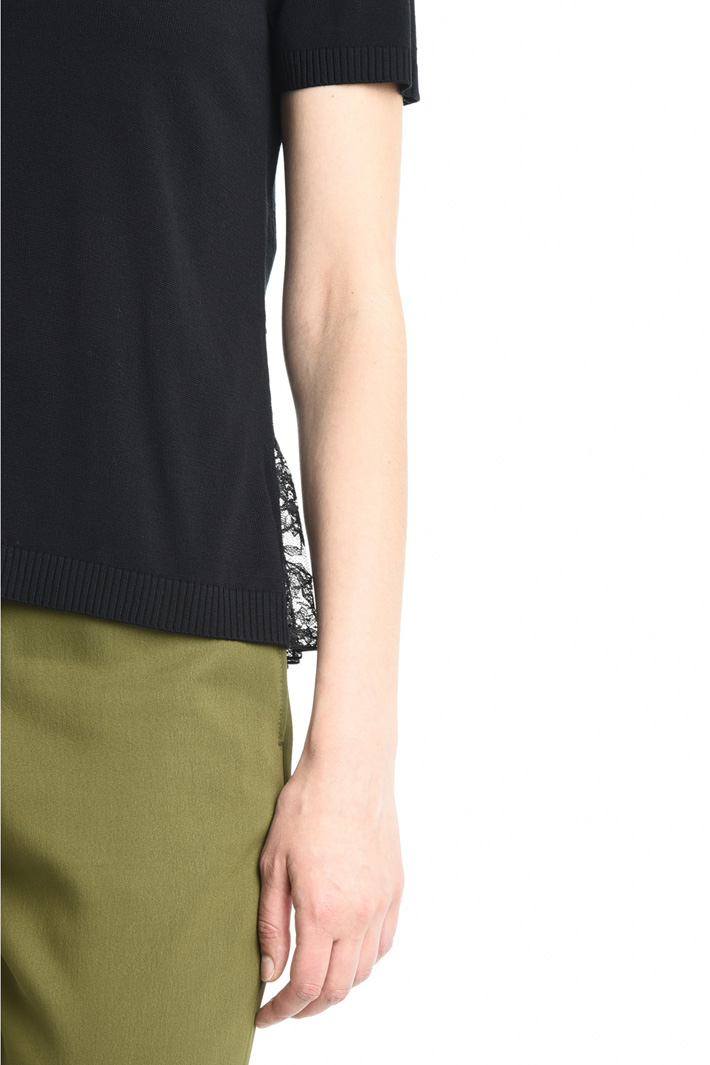 Maglia con balza in pizzo Intrend Maglia con balza in pizzo Intrend