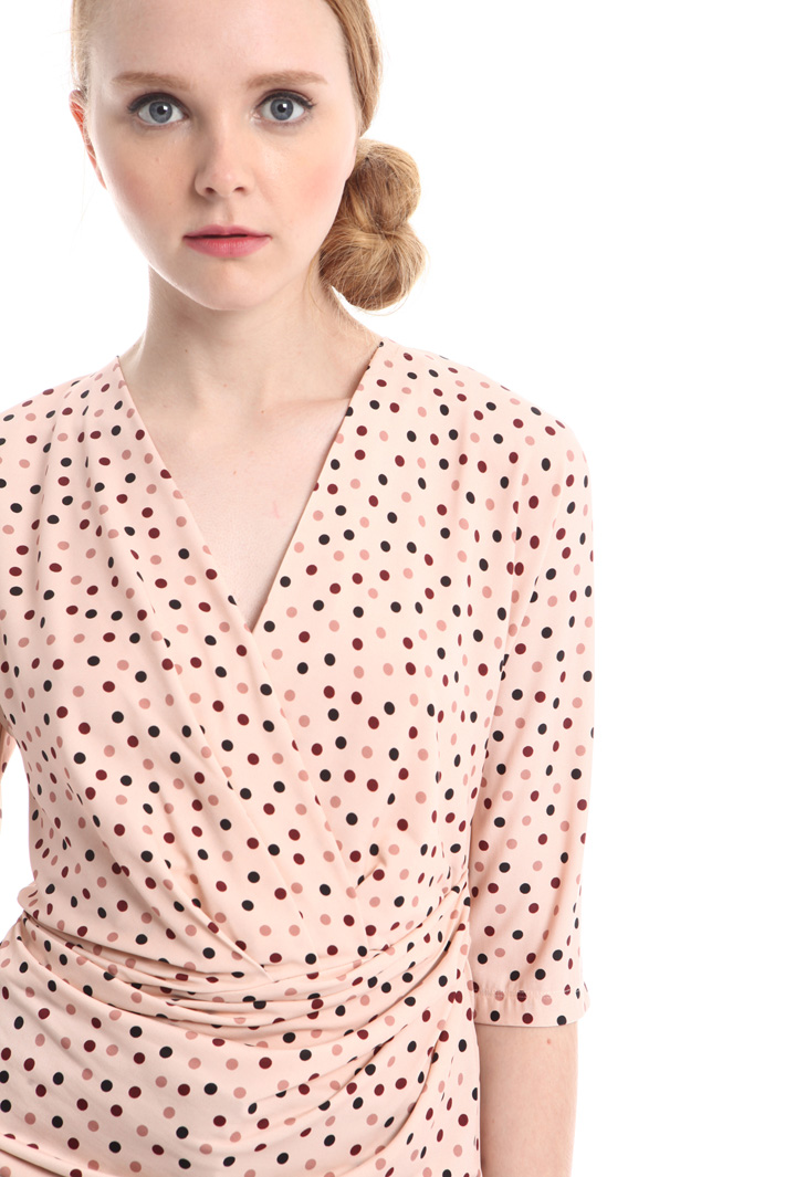 Polka dot jersey top Intrend Polka dot jersey top Intrend