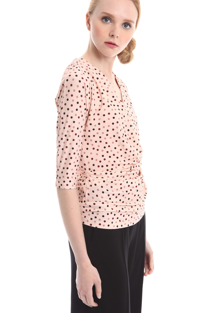 Polka dot jersey top Intrend Polka dot jersey top Intrend
