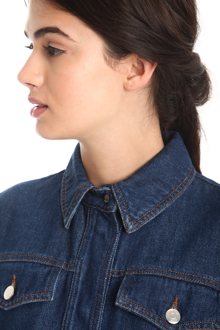 Semi-fitted denim jacket Intrend Semi-fitted denim jacket Intrend