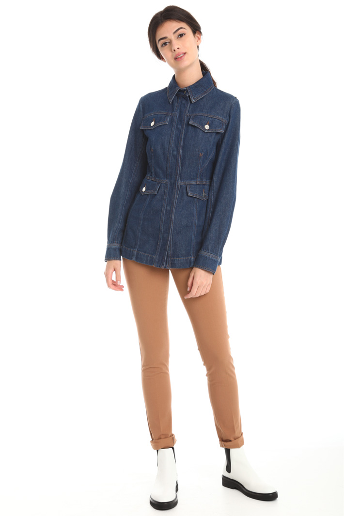 Semi-fitted denim jacket Intrend Semi-fitted denim jacket Intrend