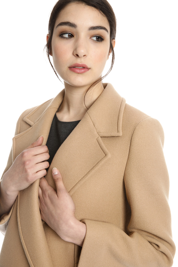 Double-breasted wool pea coat Intrend Double-breasted wool pea coat Intrend