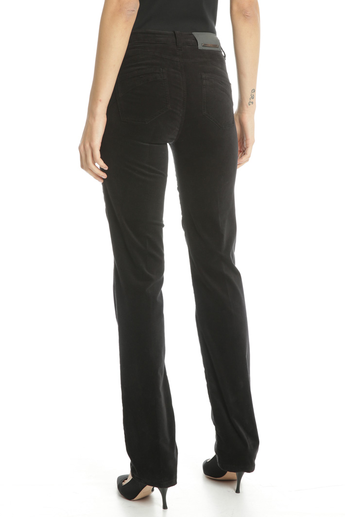 Regular fit velvet trousers Intrend Regular fit velvet trousers Intrend