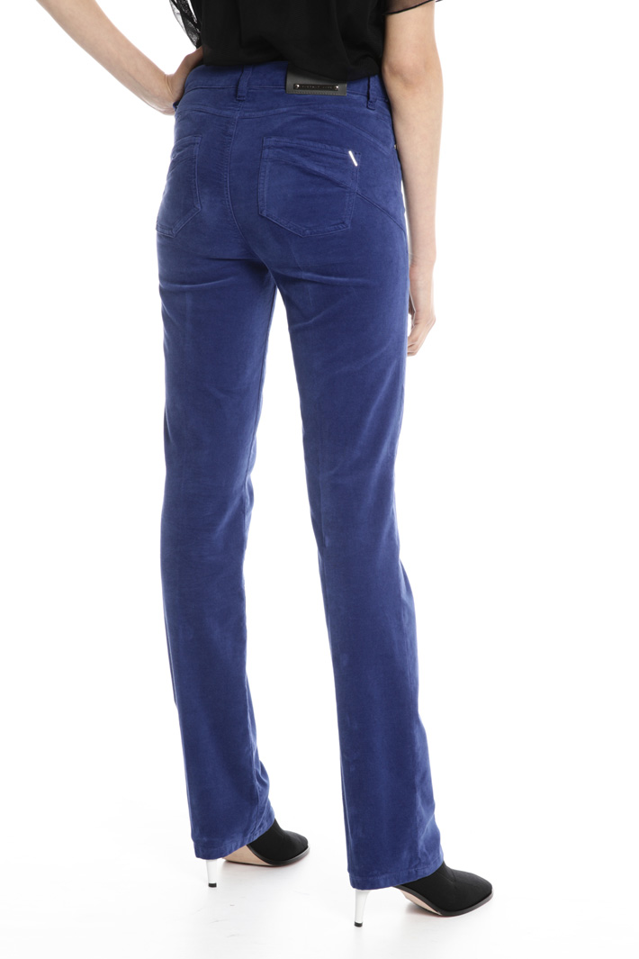 Regular fit velvet trousers Intrend Regular fit velvet trousers Intrend