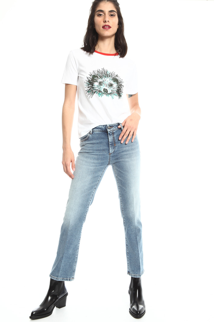 Cropped flare trousers Intrend Cropped flare trousers Intrend
