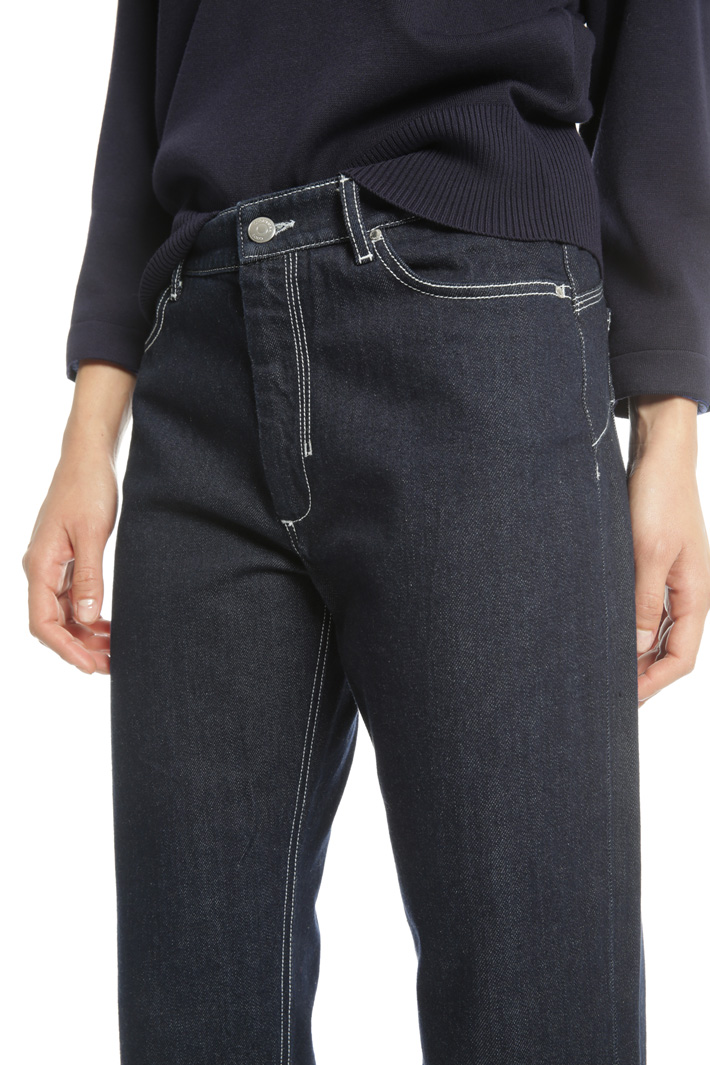 Cropped denim trousers Intrend Cropped denim trousers Intrend